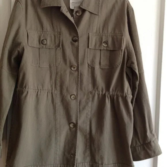 Avec Les Filles Khaki Green Anorak Jacket - Picture 4 of 9